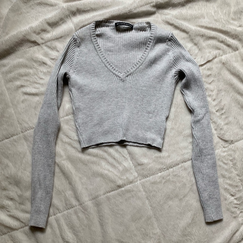 knit cropped sweater !!!